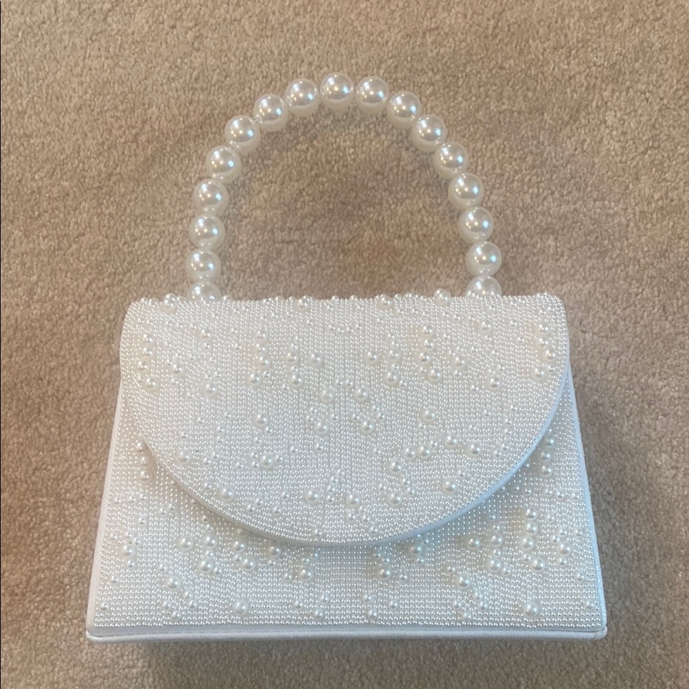 House of Harlow 1960 Pearl Beaded Clutch
